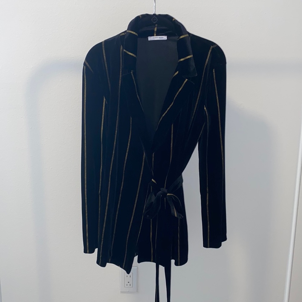 Zara velvet blazer